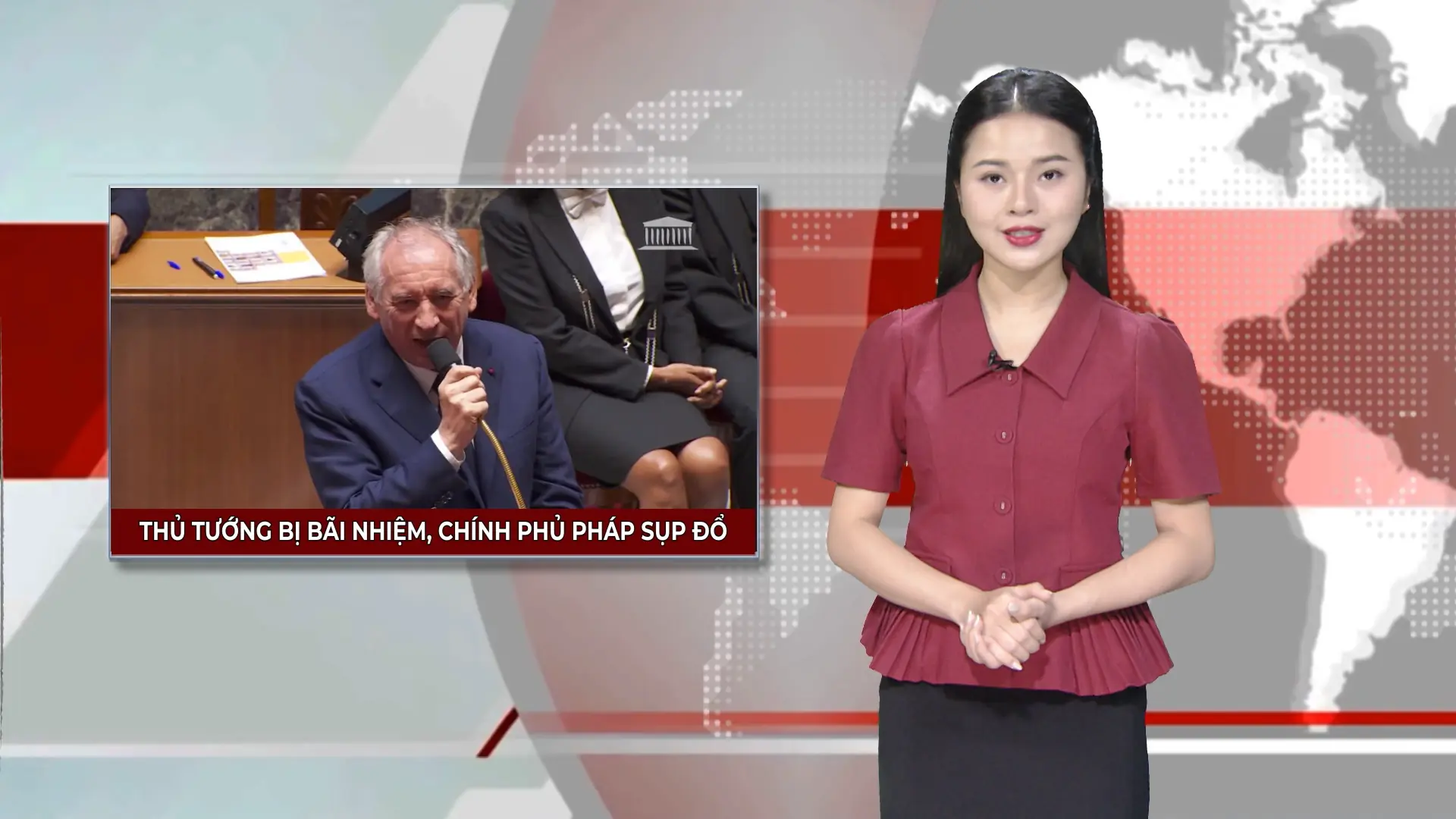 Thủ tướng bị bãi nhiệm, Chính phủ Pháp sụp đổ | Nhìn ra thế giới | 09/09/2025